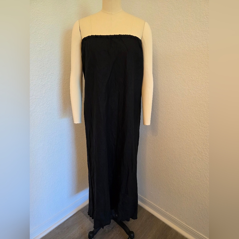 NWT Deiji Studios Black Strapless Dress
